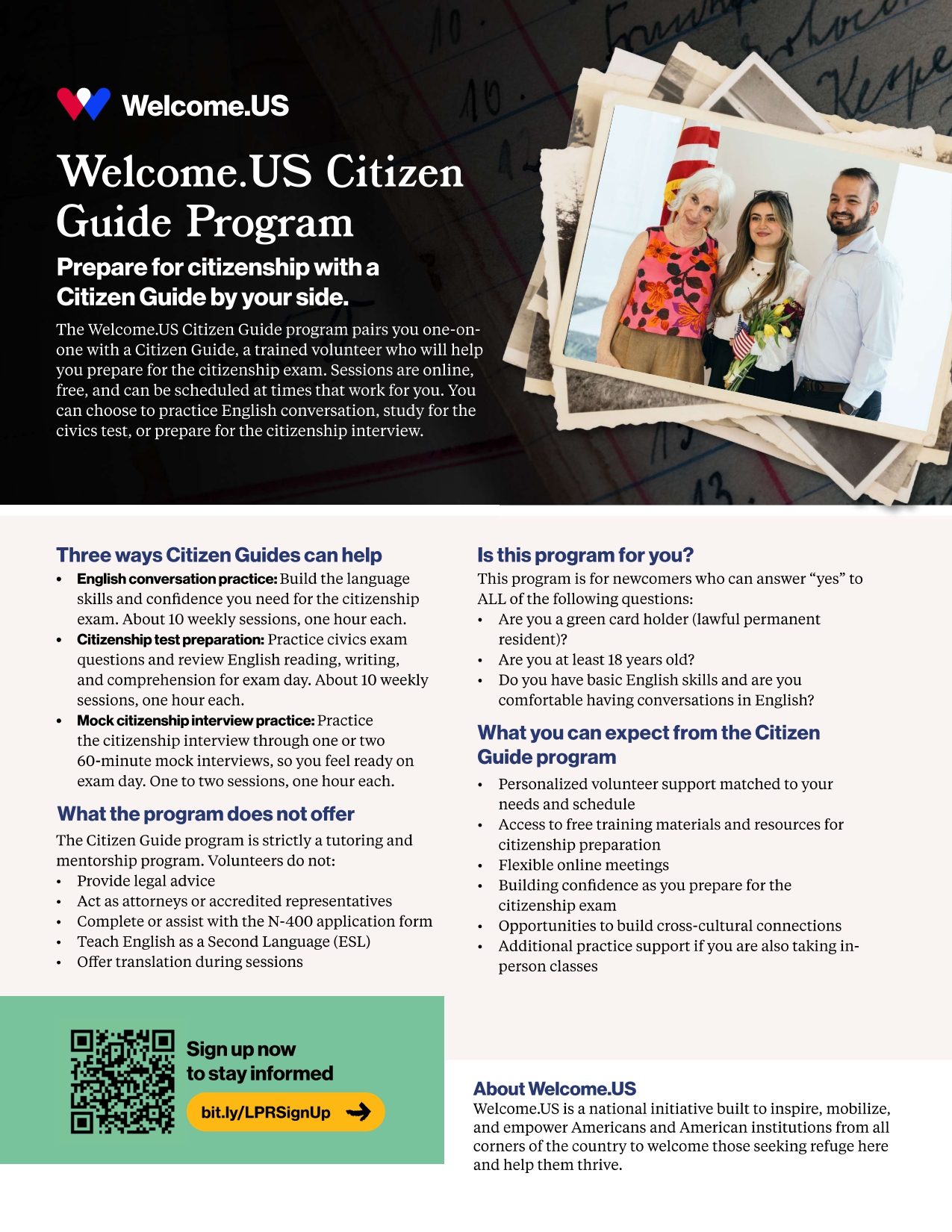 Welcome.US Citizenship Guide Program